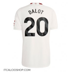 Manchester United Diogo Dalot #20 Terza Maglia 2023-24 Manica Corta